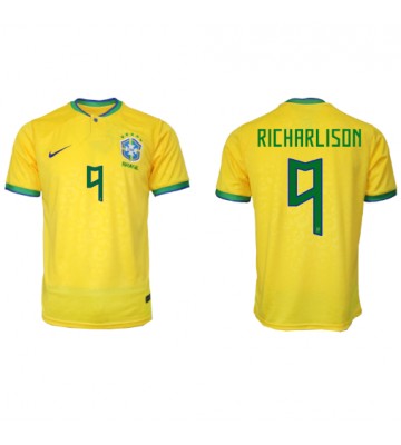 Maillot de foot Brésil Richarlison #9 Domicile Monde 2022 Manches Courte
